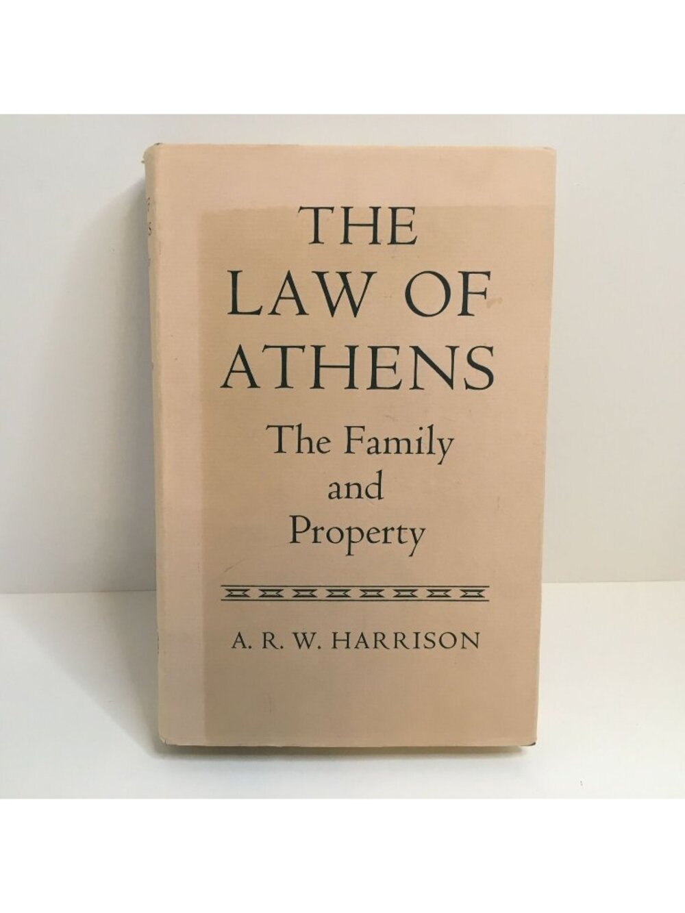 The Law of Athens Family And Property Vol 1 ARW Harrison 1968 Oxford Clarendon P
